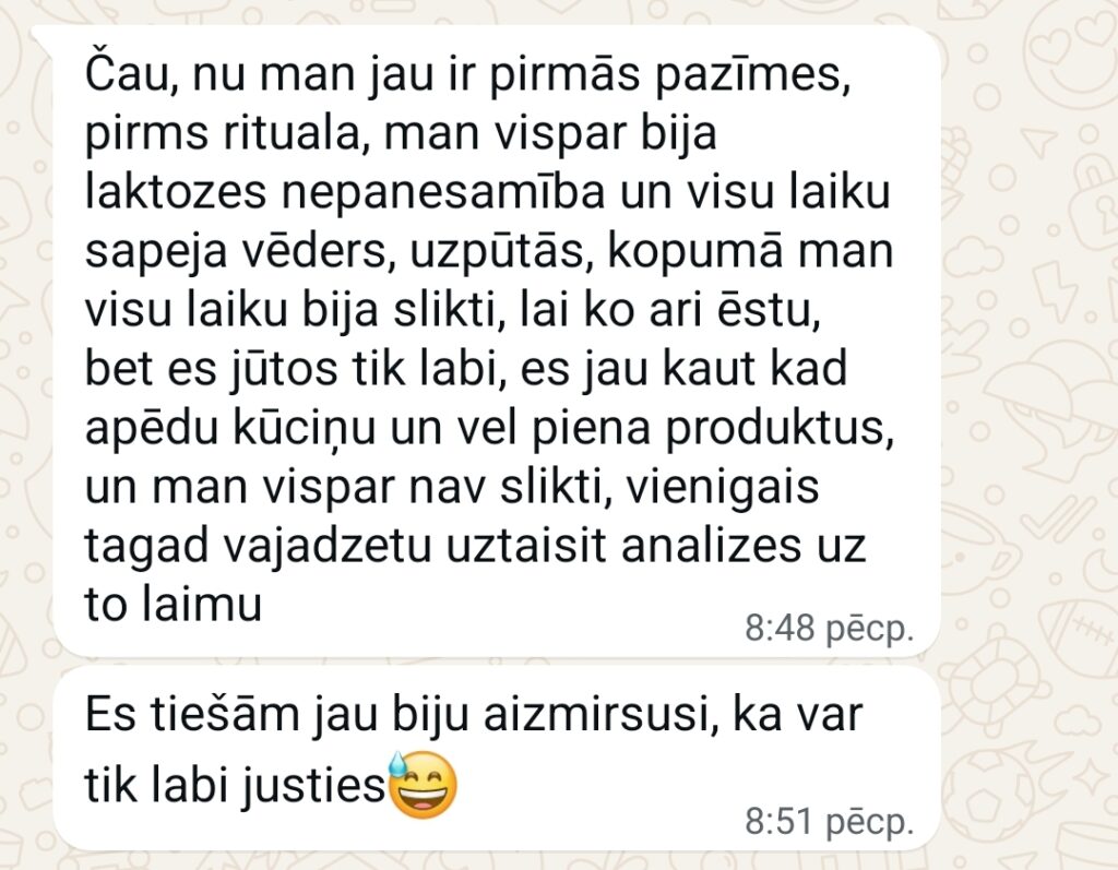 Klientu atsauksme par Aronbergs individuālo seansu