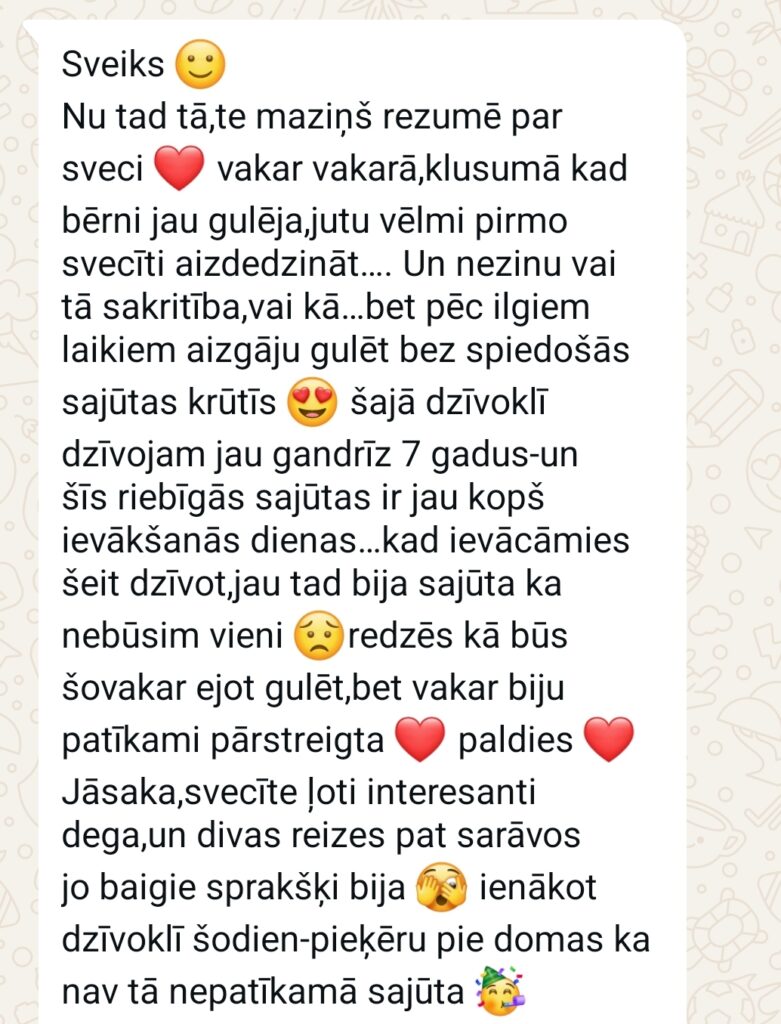 Klientu atsauksme par Aronbergs individuālo seansu