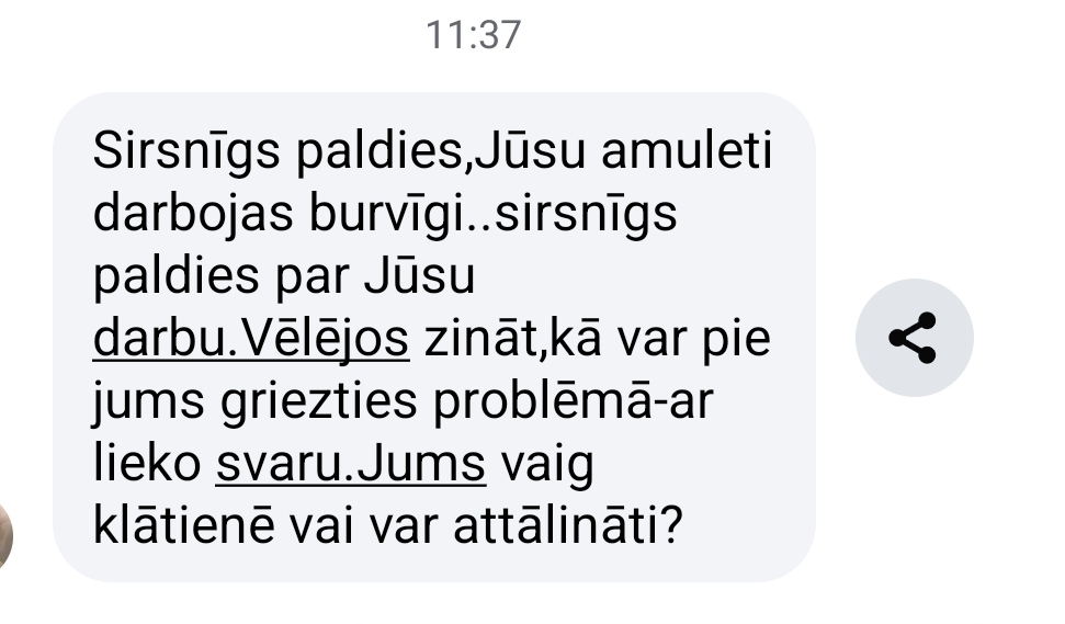 Klientu atsauksme par Aronbergs individuālo seansu