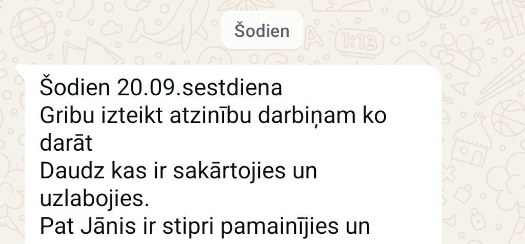 Klientu atsauksme par Aronbergs individuālo seansu