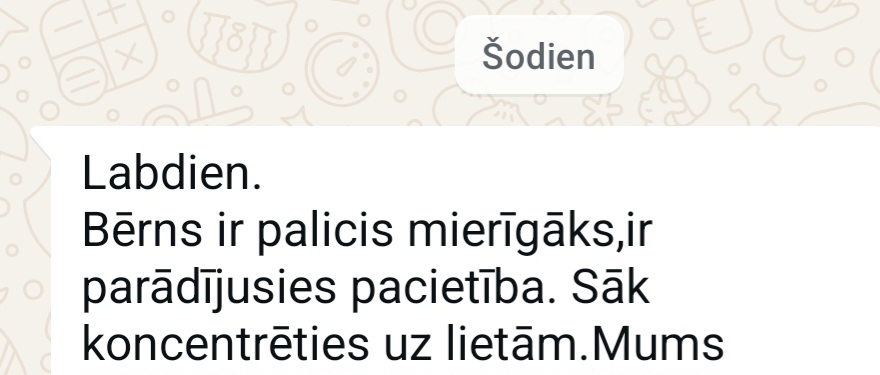 Klientu atsauksme par Aronbergs individuālo seansu