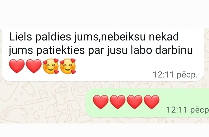Klientu atsauksme par Aronbergs individuālo seansu