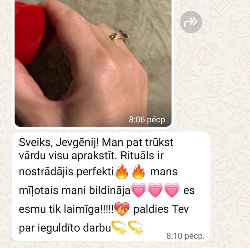 Klientu atsauksme par Aronbergs individuālo seansu