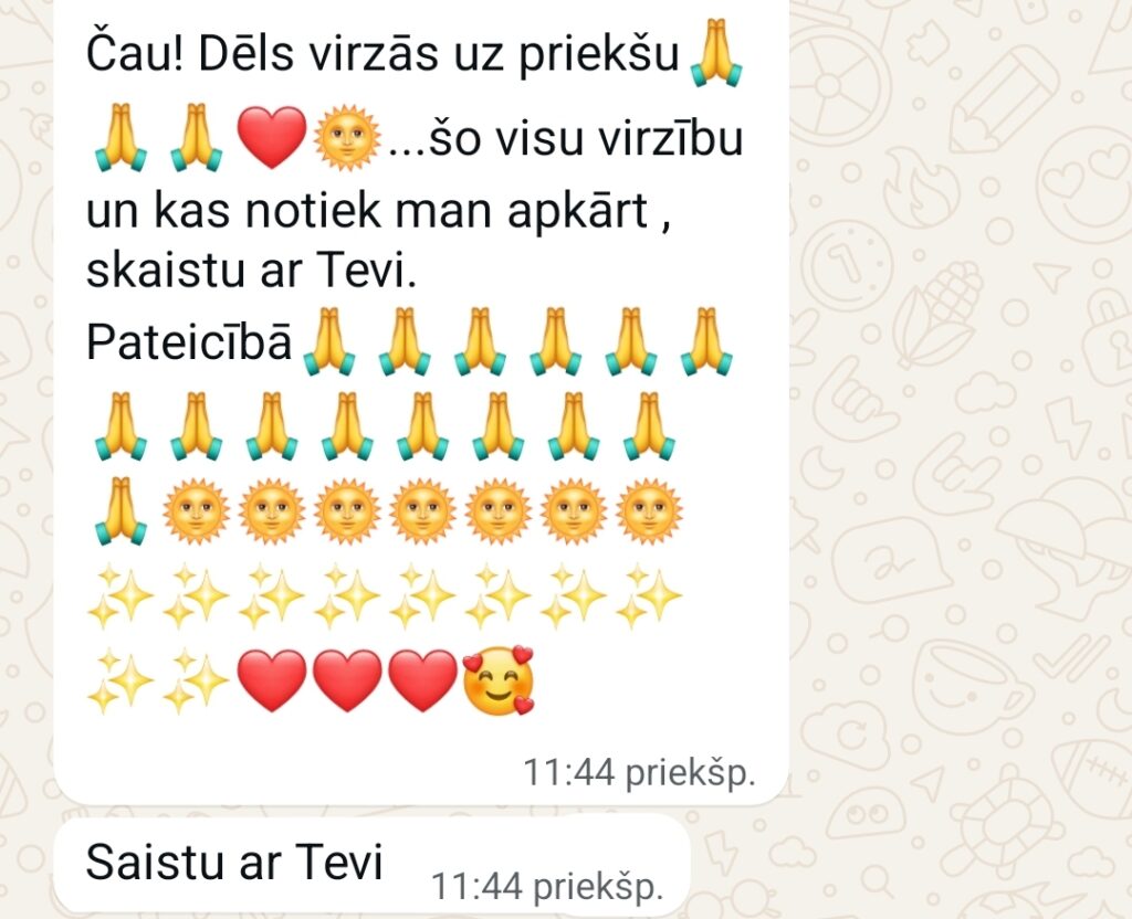 Klientu atsauksme par Aronbergs individuālo seansu