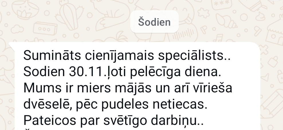 Klientu atsauksme par Aronbergs individuālo seansu