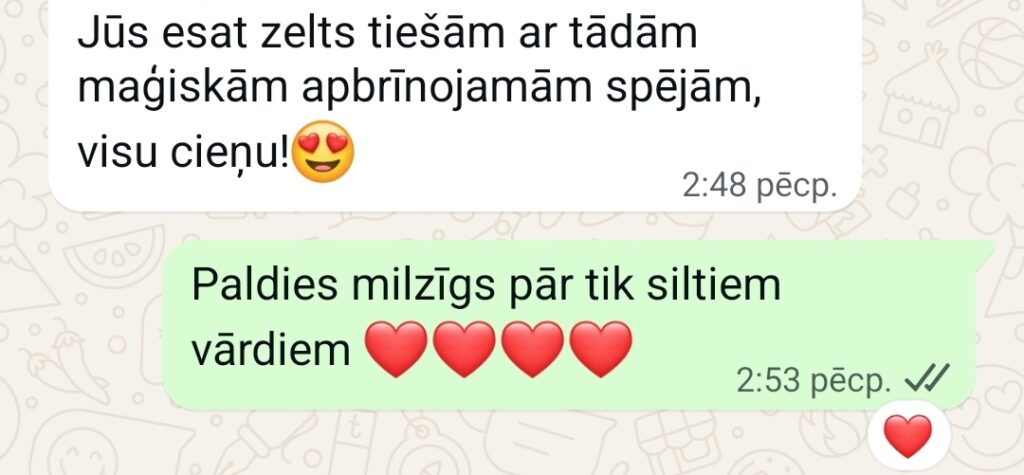 Klientu atsauksme par Aronbergs individuālo seansu