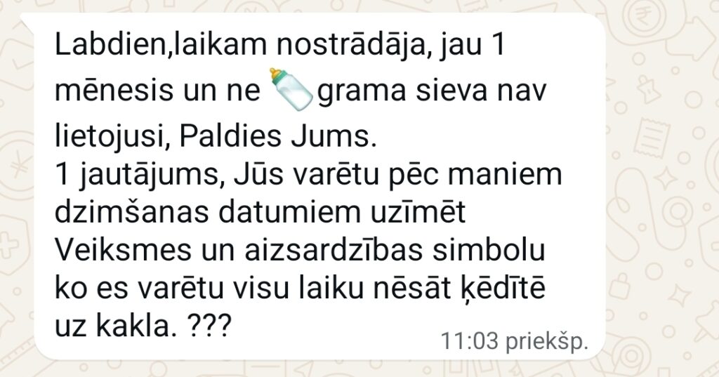 Klientu atsauksme par Aronbergs individuālo seansu