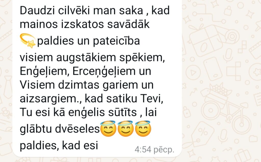 Klientu atsauksme par Aronbergs individuālo seansu