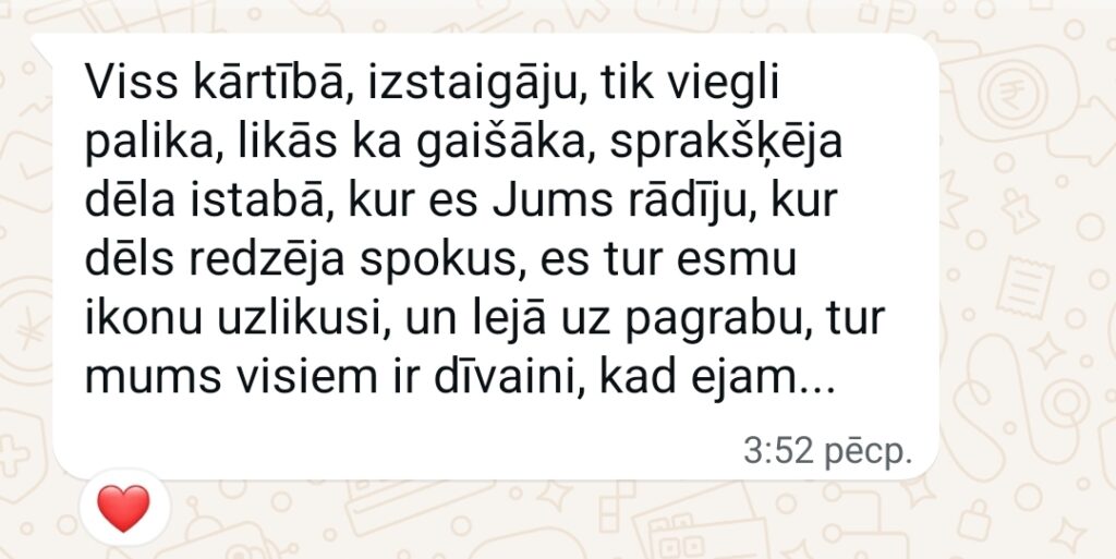 Klientu atsauksme par Aronbergs individuālo seansu