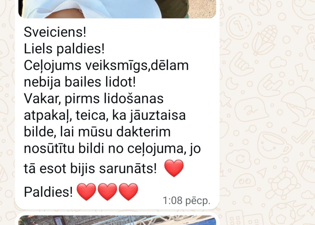 Klientu atsauksme par Aronbergs individuālo seansu