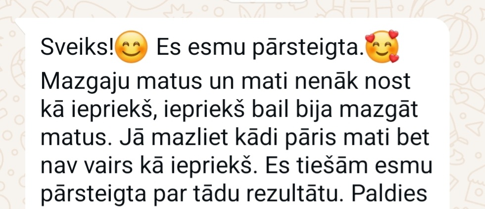 Klientu atsauksme par Aronbergs individuālo seansu